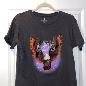 Young rebels graphic print tee